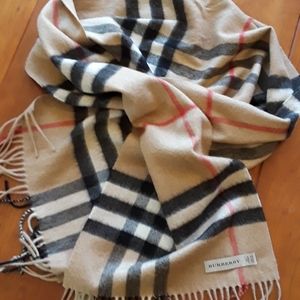Classic Burberry scarf, NWOT,  never used